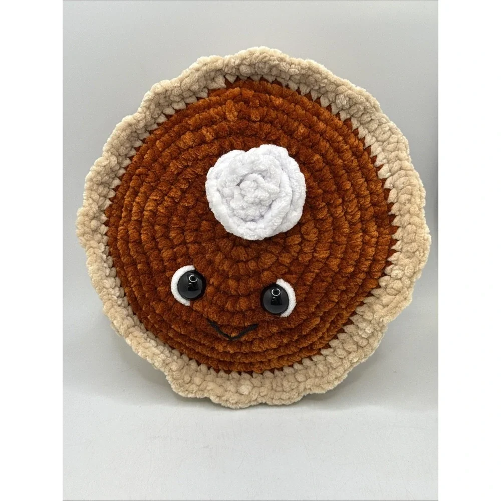 Pumpkin Pie Crochet Pillow Fall‎ Decor 9